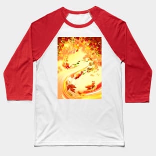 Leaf surfing Baseball T-Shirt